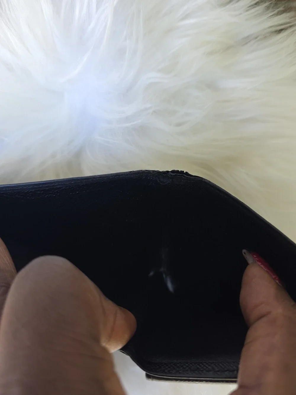 Authentic Louis Vuitton Black Epi Bifold Wallet